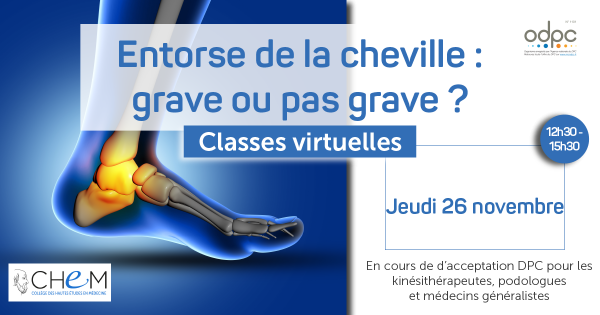 Entorse de la cheville : grave ou pas grave ?